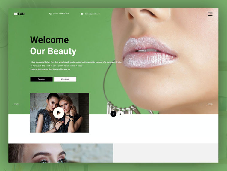 Elon – Beauty Salon PSD Template
