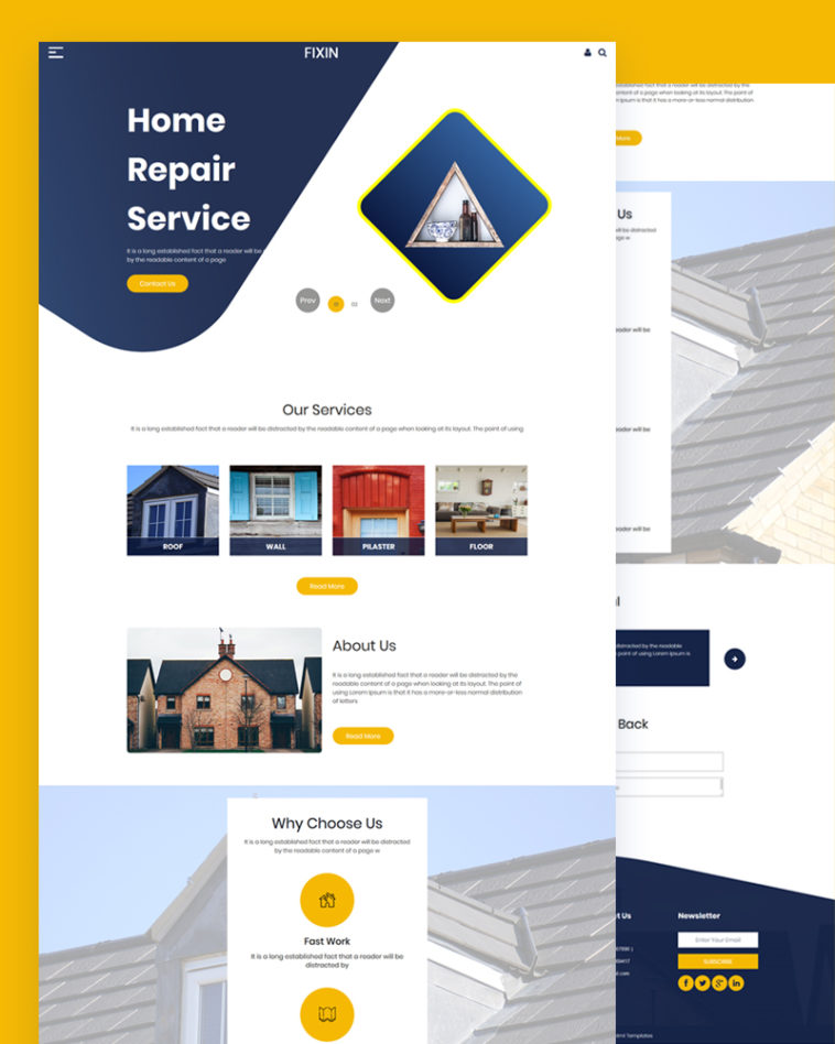 Fixin – Home Repair PSD Template