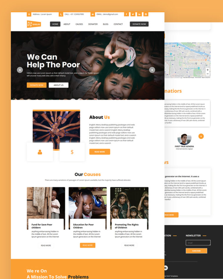 Ivelife – Charity PSD Template