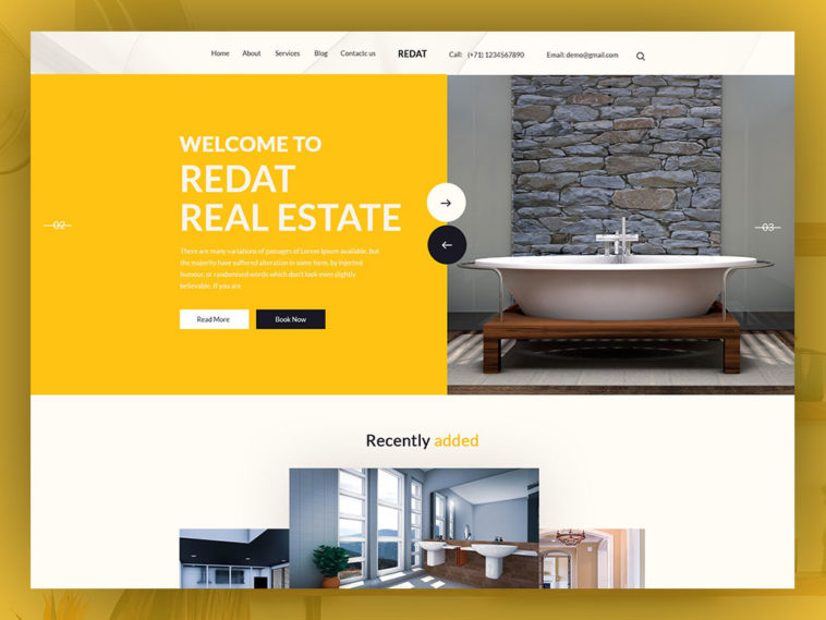 Redat – Free Real Estate PSD