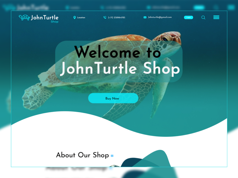 John – Turtle Shop PSD Template