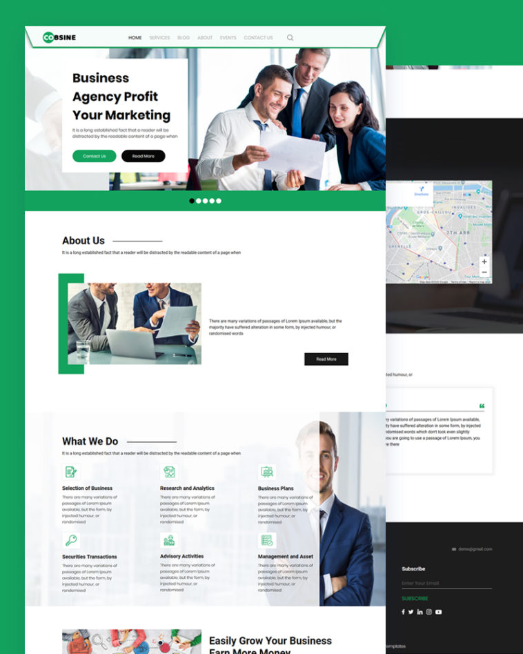 Cobsine – Business Agency PSD Template