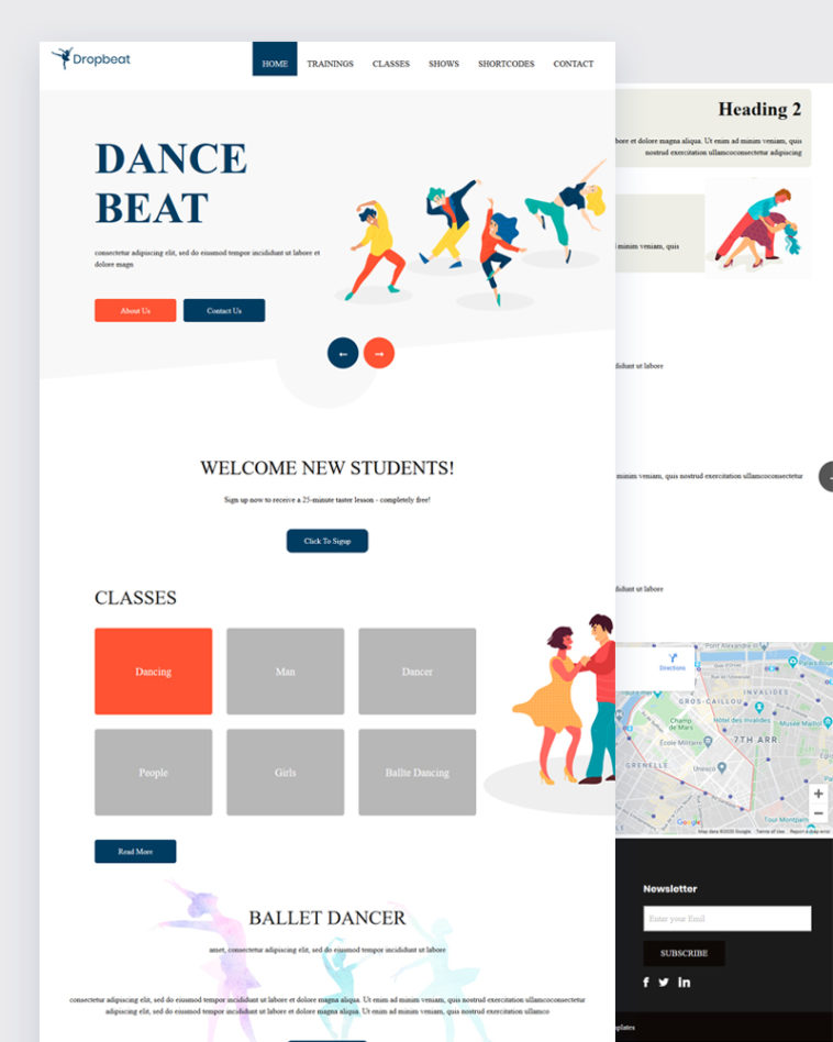 Dropbeat – Dance PSD Template