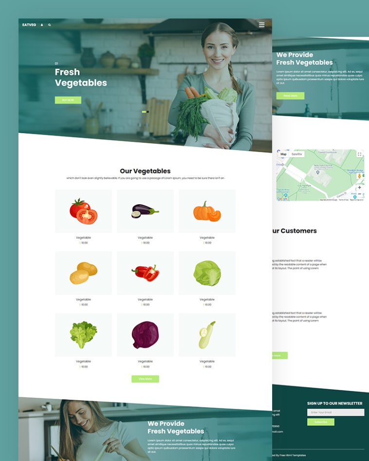 Eatveg – Vegetables HTML Website Template