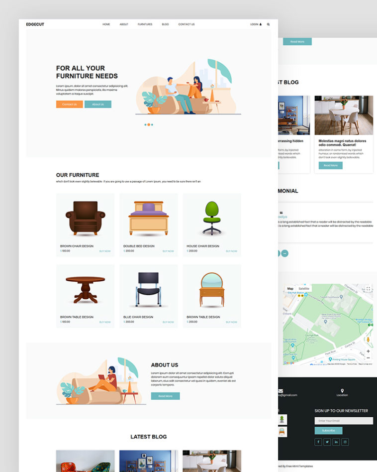 Edgecut – Furniture Website Template