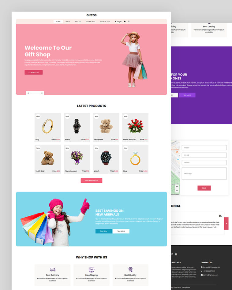 Giftos – Gift eCommerce Shop Template