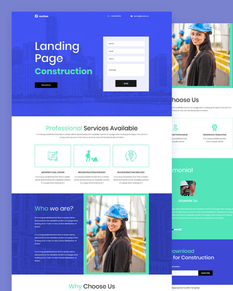 Gravitao – Construction PSD Template