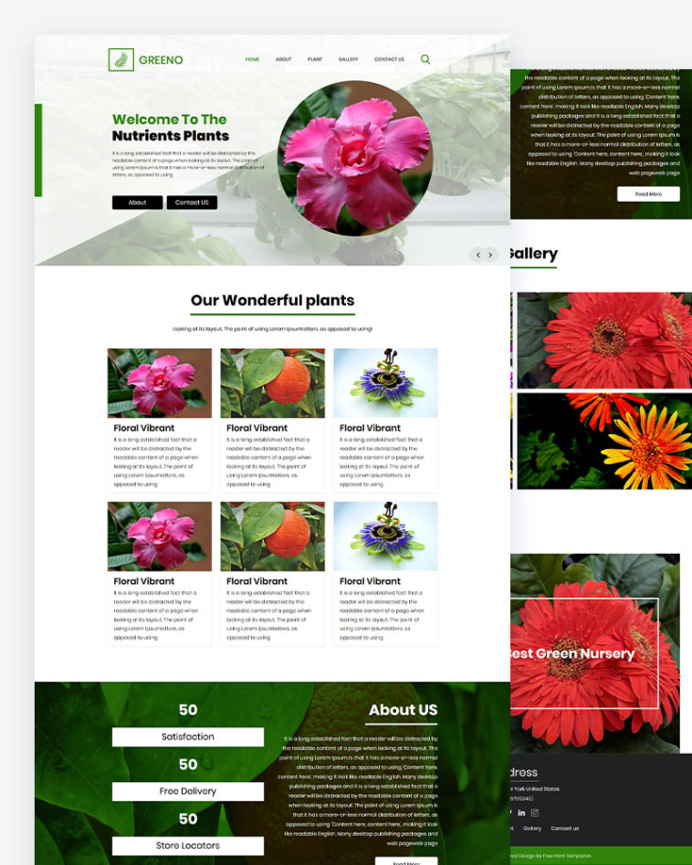 Greeno – Nursery Gardening PSD Template