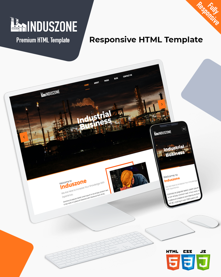Induszone – Industrial HTML Template