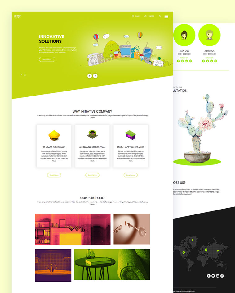 Intot – Architecture Website PSD Template