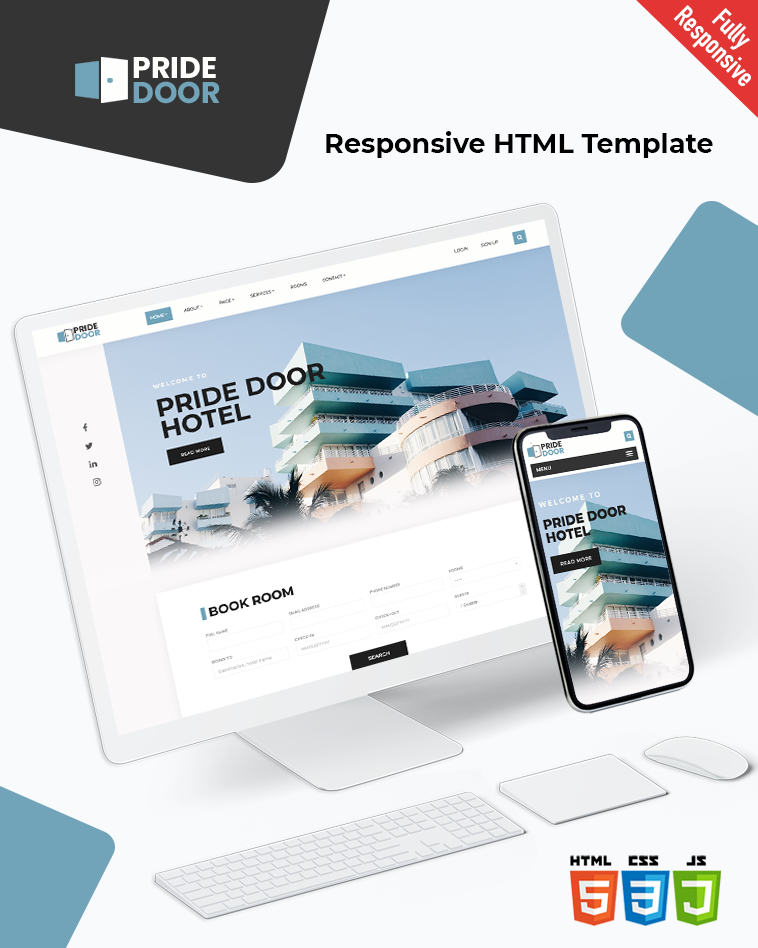 Pride Door – Hotel Booking Website Template