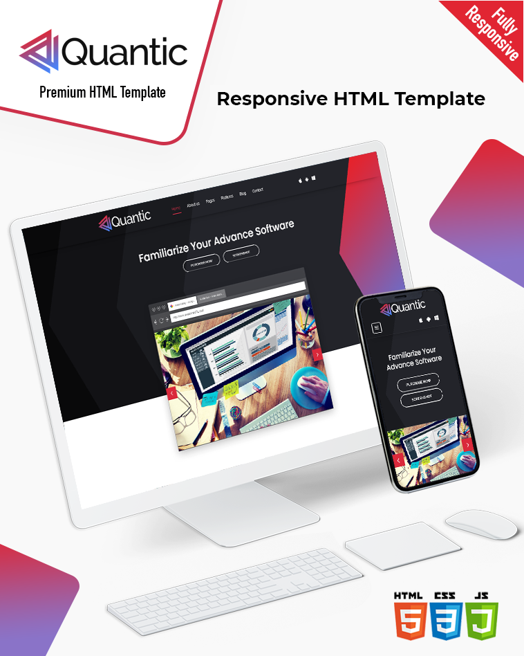 Quantic – Software HTML Template