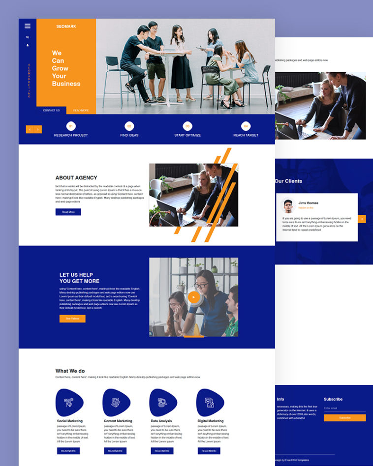 Seomark – SEO PSD Template