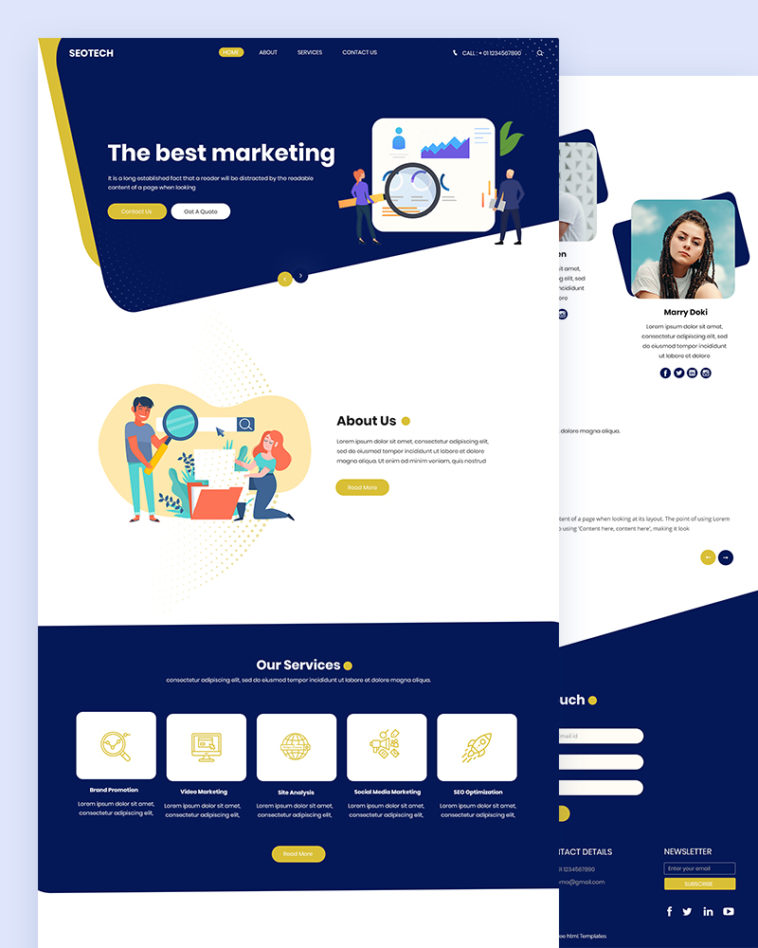 Seotech – SEO PSD Template