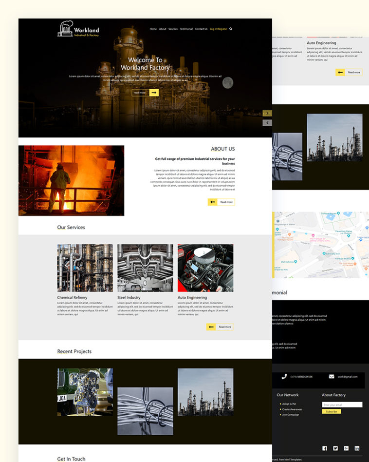 Workland – Industrial Factory PSD